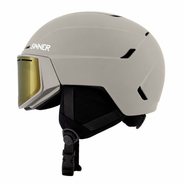 LAAX SKIHELM - MAT LICHTGRIJS