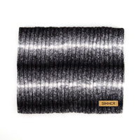 MINCA NEKWARMER - ZWART / WIT MELANGE