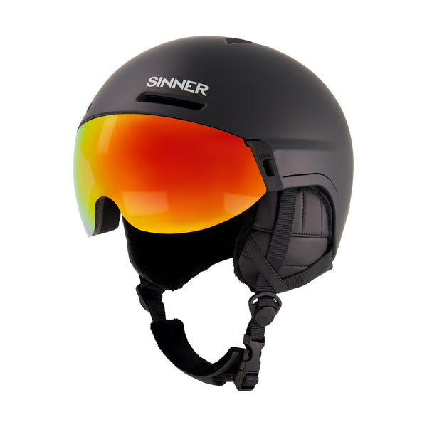 MONTBLANC VISOR SKIHELM - MAT ZWART