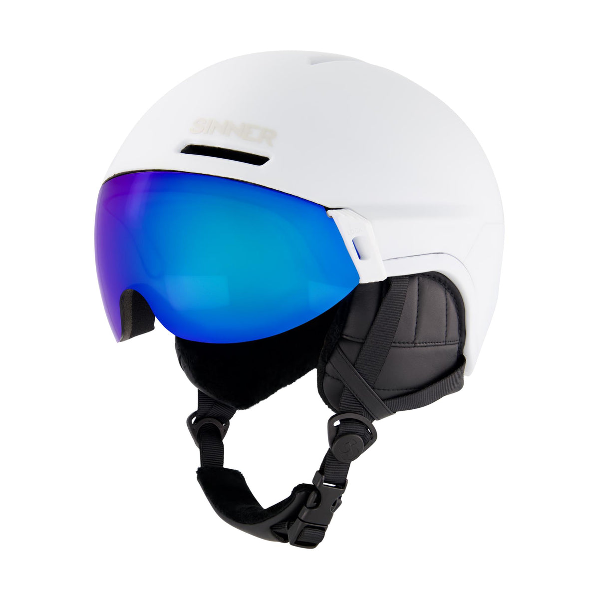 MONTBLANC VISOR SKIHELM - MAT WIT