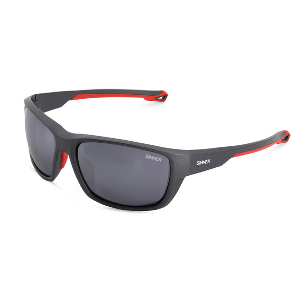 NIRAPI MOUNTAIN GLETSJERBRIL - MAT GUNMETAL / ROOD
