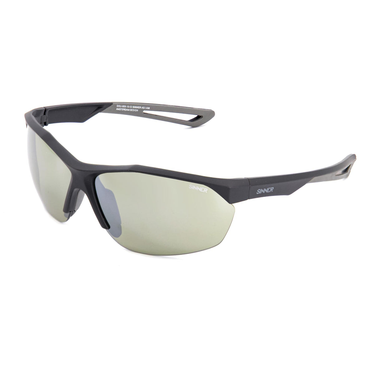 PITCH GOLF ZONNEBRIL - MAT ZWART - SINTRAST® GLAS