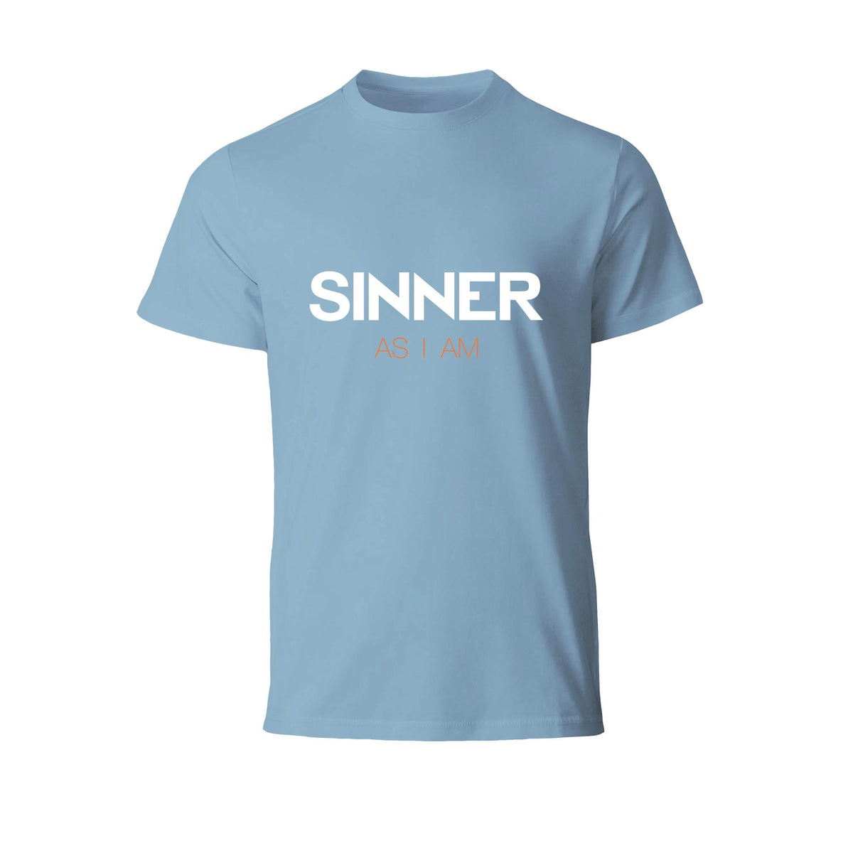 SINNER AS I AM T-SHIRT - BLAU