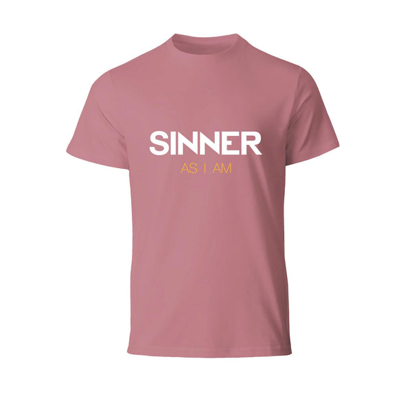 SINNER AS I AM T-SHIRT - BORDEAUXROOD
