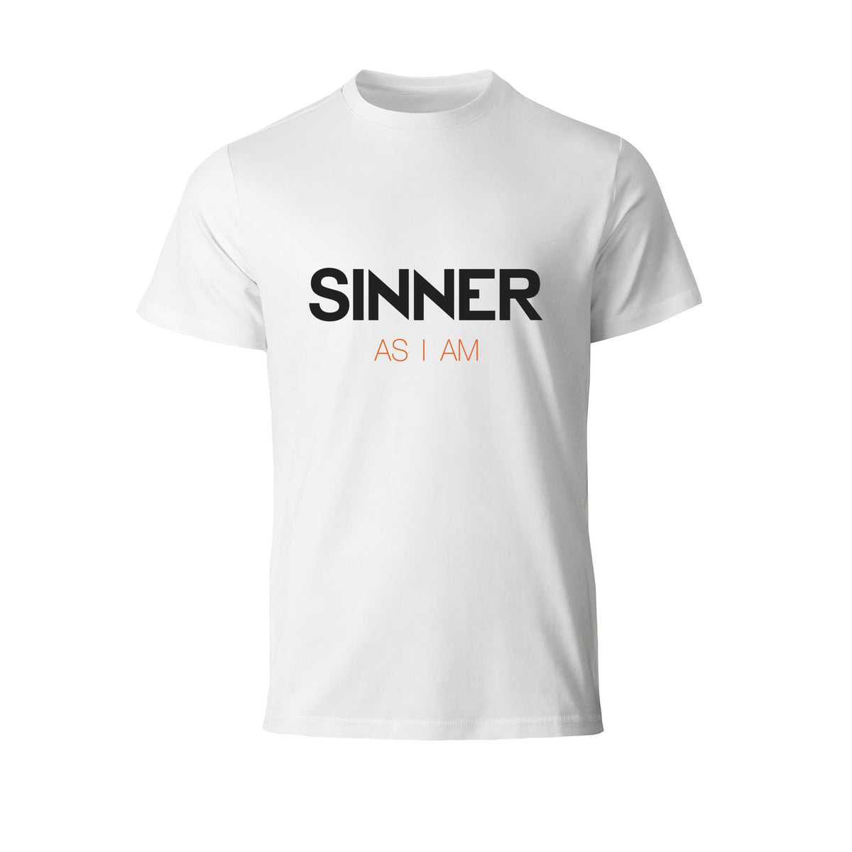 SINNER AS I AM T-SHIRT - WEISS