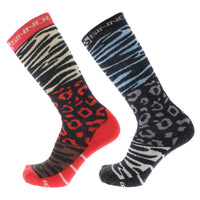 ANIMAL CALCETINES DE ESQUÍ MUJER PACK DOBLE - CORAL / TURQUESA