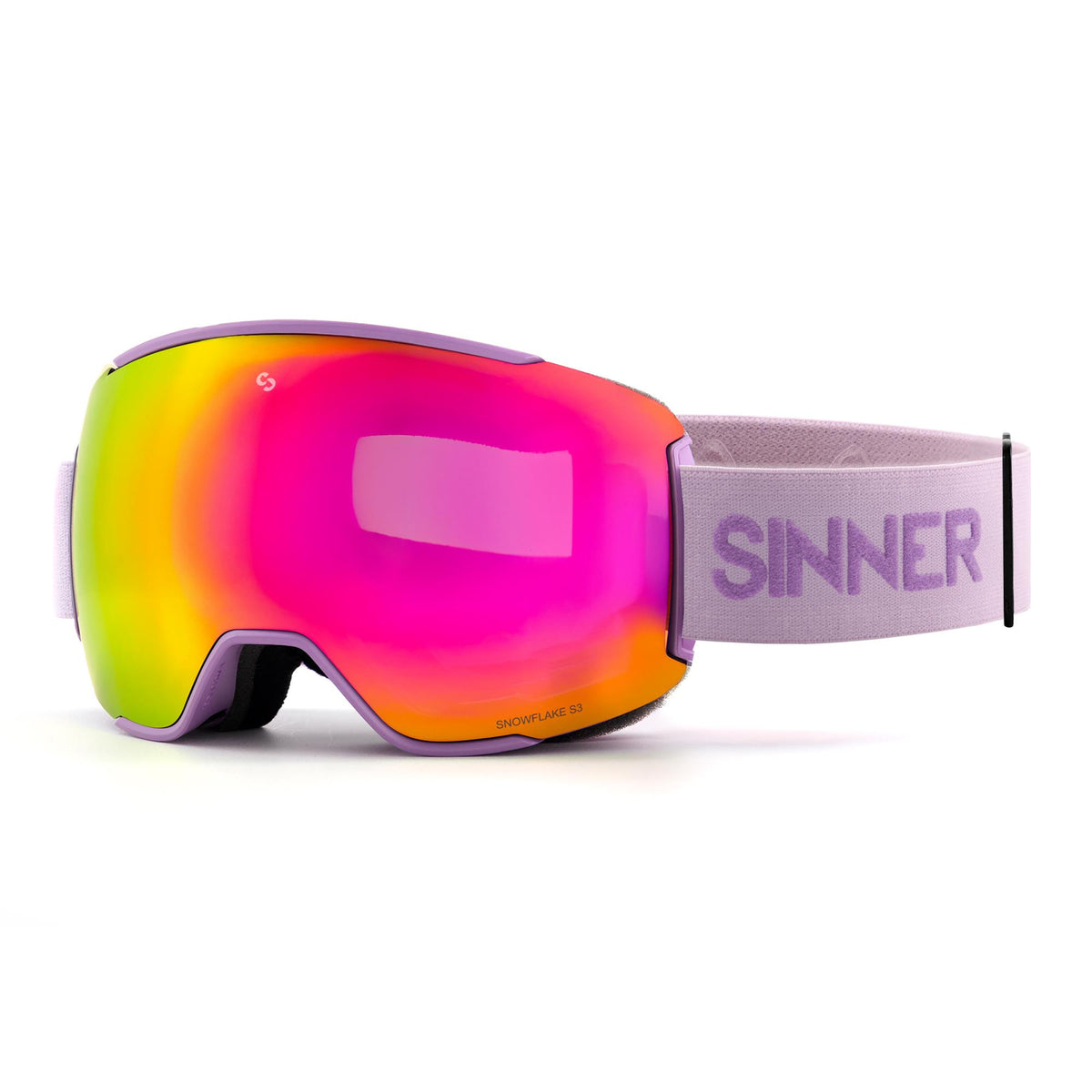 SNOWFLAKE MASQUE DE SKI - LILAS MAT - 2 ECRANS