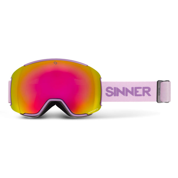 SNOWFLAKE SKI GOGGLES - MATTE LILAC - 2 LENSES