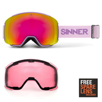 SNOWFLAKE MASQUE DE SKI - LILAS MAT - 2 ECRANS