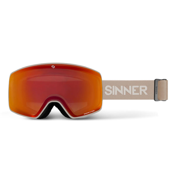 SNOWGHOST II S SKI GOGGLES - MATTE LIGHT GREY - SINTRAST TRANS+® LENS