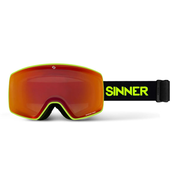 SNOWGHOST II SKIBRIL - MAT NEONGROEN - SINTRAST TRANS+® LENS