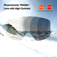 SNOWGHOST II SKIBRIL - MAT NEONGROEN - SINTRAST TRANS+® LENS