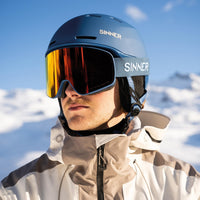 SNOWGHOST SKIBRIL – MAT MARINEBLAUW - SINTRAST®/TRANS+®-LENS