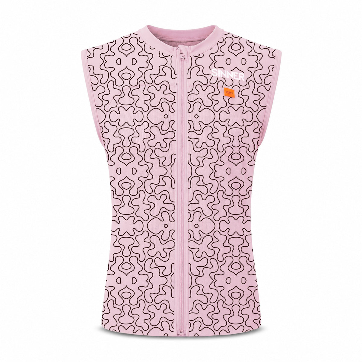 GILET DE PROTECTION DORSALE D3O - ROSE / BORDEAUX