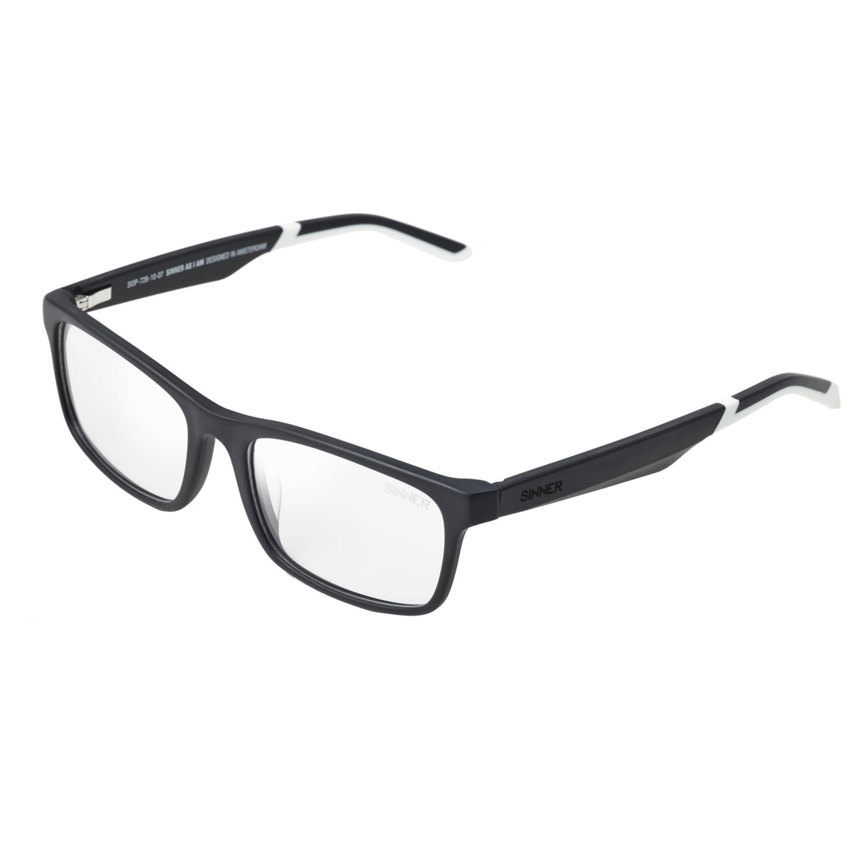 THORN LUNETTES - NOIR MAT / BLANC