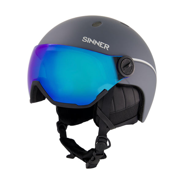 TITAN VISOR SKIHELM - MAT DONKERGRIJS