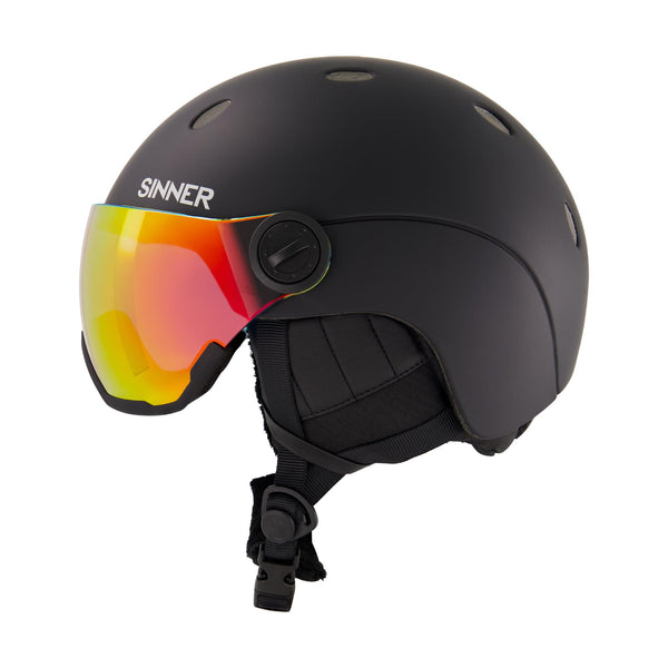 TITAN VISOR SKIHELM - MAT ZWART