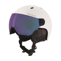 TITAN VISOR SKIHELM - MAT WIT - TRANS+® LENS