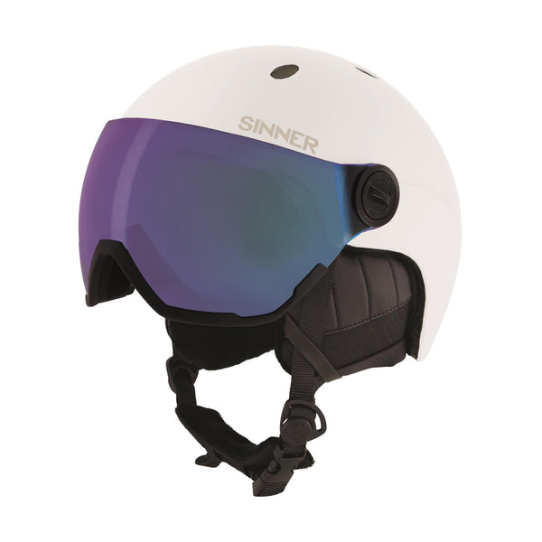 TITAN VISOR SKIHELM - MAT WIT - TRANS+® LENS