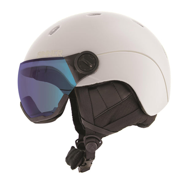 TITAN VISOR SKIHELM - MAT WIT - TRANS+® LENS
