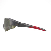 TRIPLE II GOLF ZONNEBRIL - DONKERGRIJS / ROOD - SINTRAST® GLAS
