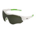 TRIPLE II GOLF ZONNEBRIL - MAT WIT / GROEN - SINTRAST® GLAS