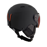 TYPHOON VISOR SKI HELMET - MATTE BLACK