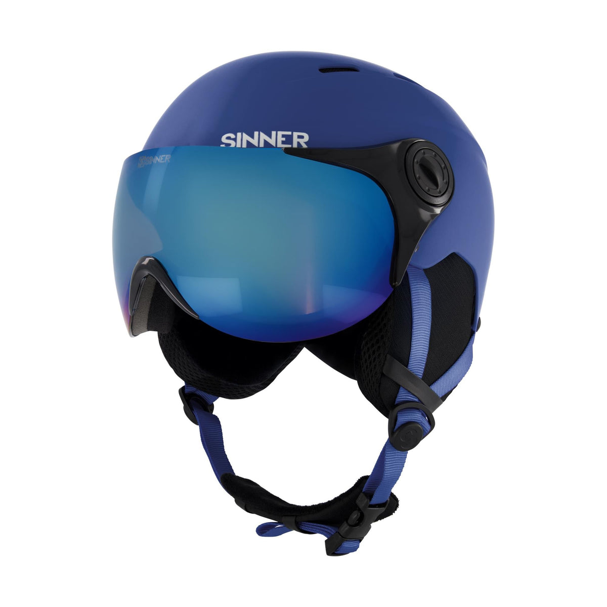 TYPHOON VISOR SKIHELM - DONKERBLAUW