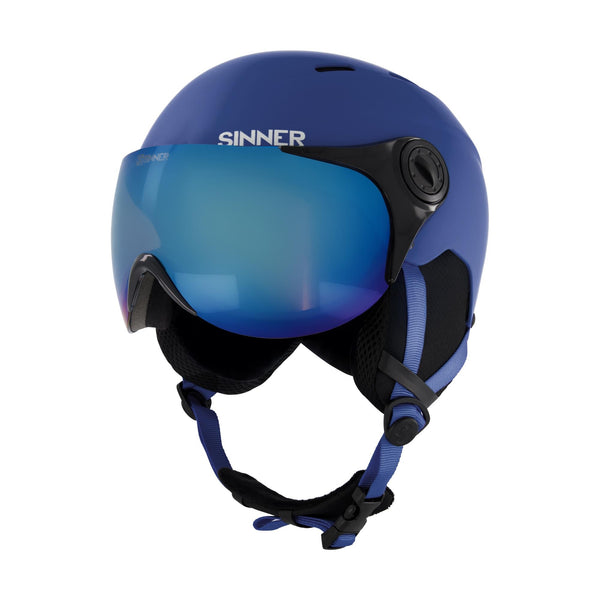 TYPHOON VISOR SKIHELM - DONKERBLAUW