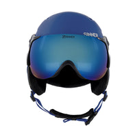 TYPHOON VISOR SKIHELM - DONKERBLAUW