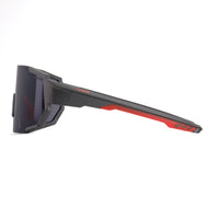 VIRARO LUNETTES DE SOLEIL-GUN METAL - ROUGE