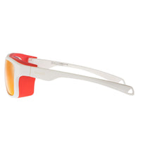 WHITEPASS II SKI ZONNEBRIL - MAT WIT / ROOD - SINTRAST® GLAS