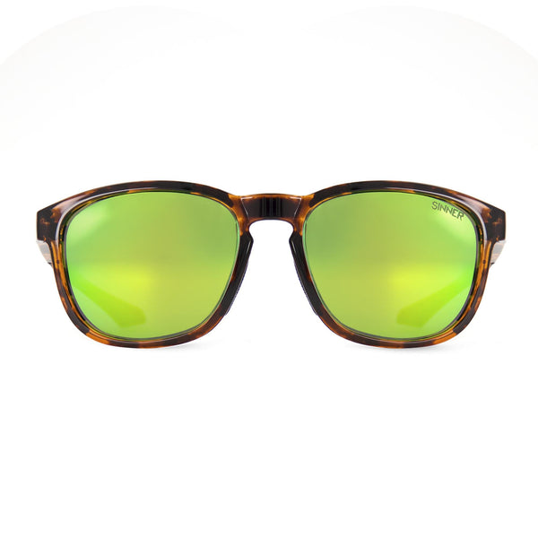 YACAN ZONNEBRIL - GLANZEND BRUIN TORTOISE / MAT ZWART - SINTEC® GLAS