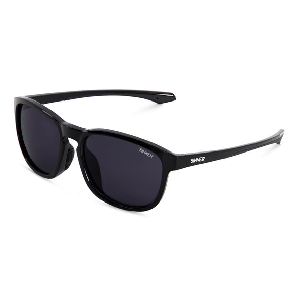 YACAN ZONNEBRIL - GLANZEND ZWART / MAT ZWART - SINTEC® GLAS