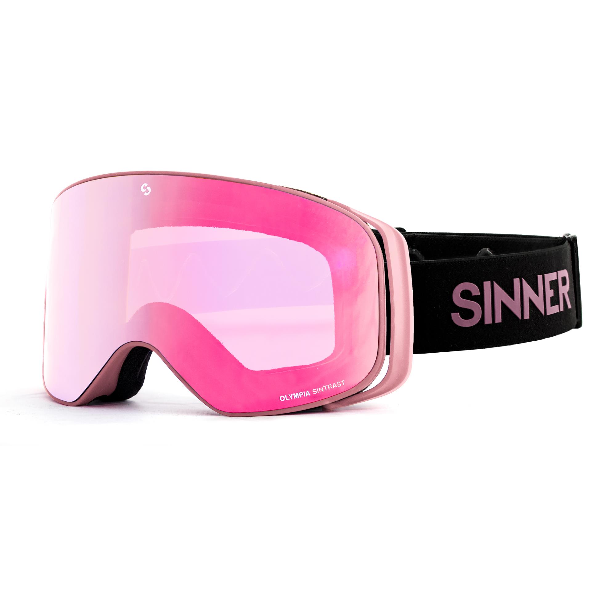 Sinner Olympia + Matte Light Pink Goggle roze