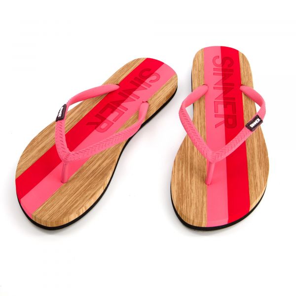 CAPITOLA TONGS FEMMES - ROSE/ROUGE