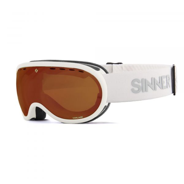 VORLAGE GAFAS DE ESQUÍ - BLANCO MATE - LENTE SINTEC® NARANJA