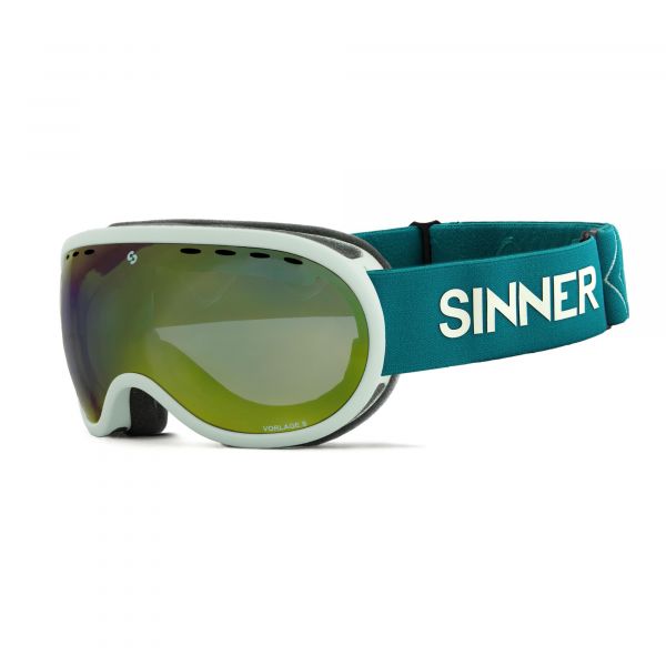 VORLAGE S SKIBRILLE - MATT HELL MINT - GOLD-GRÜNE SPIEGELLINSE