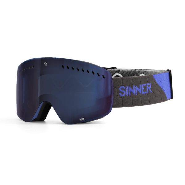 PINE GOGGLE - MATTE BLUE + BLUE MIRROR LENS