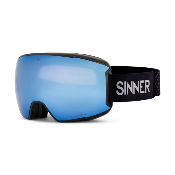 BOREAS GOGGLE - MATTE BLACK - BLUE SINTRAST® LENS + ORANGE SINTRAST® LENS