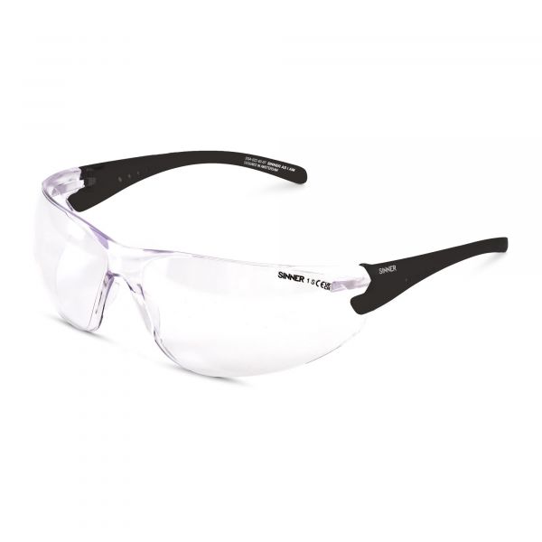 BEAM SAFETY GLASSES - TRANSPARANT BLACK