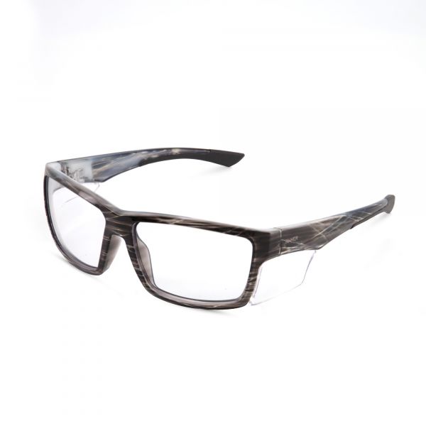 GABLE SAFETY GLASSES - BLACK/WHITE/BROWN