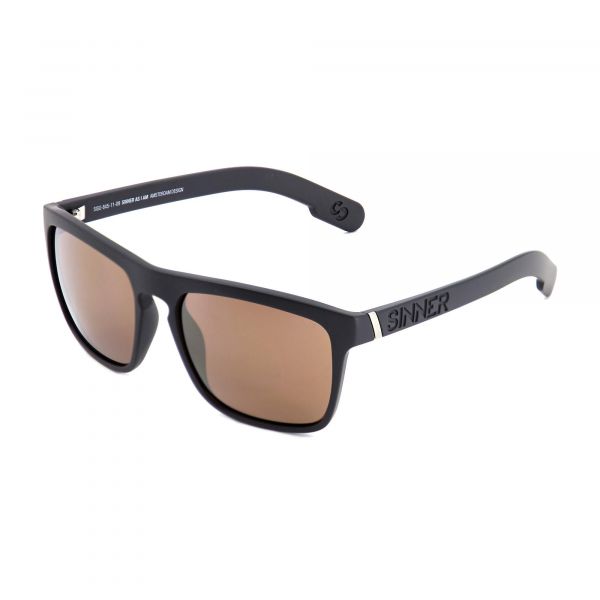 THUNDER X SUNGLASSES - BLACK - GOLDCOLOURED MIRROR LENS