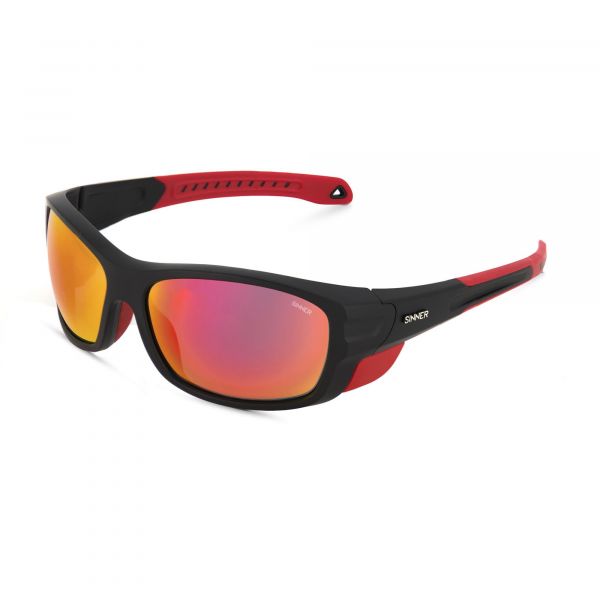 DENALI SPORT ZONNEBRIL - ZWART/ROOD