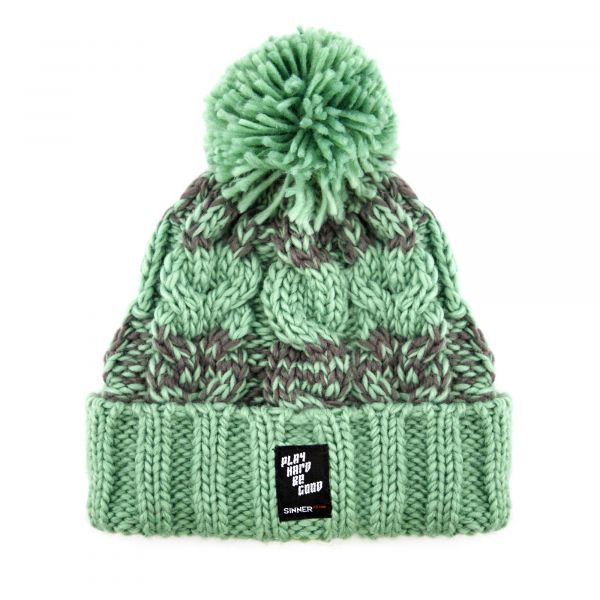 HINTERGLEMM BEANIE - GROEN/GRIJS