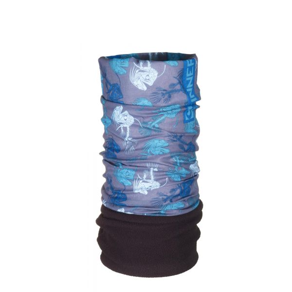 FLEECE BANDANA - FISHBONE - BLAUW