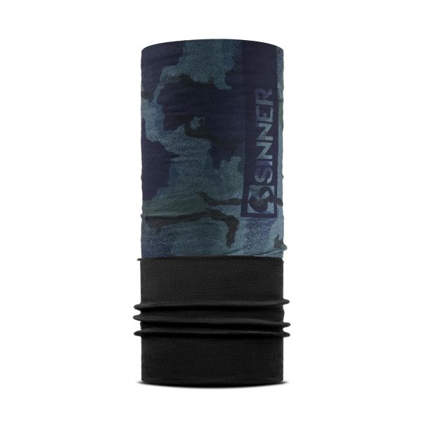 FLEECE BANDANA - CAMO MITTERNACHT - BLAU - SCHWARZ