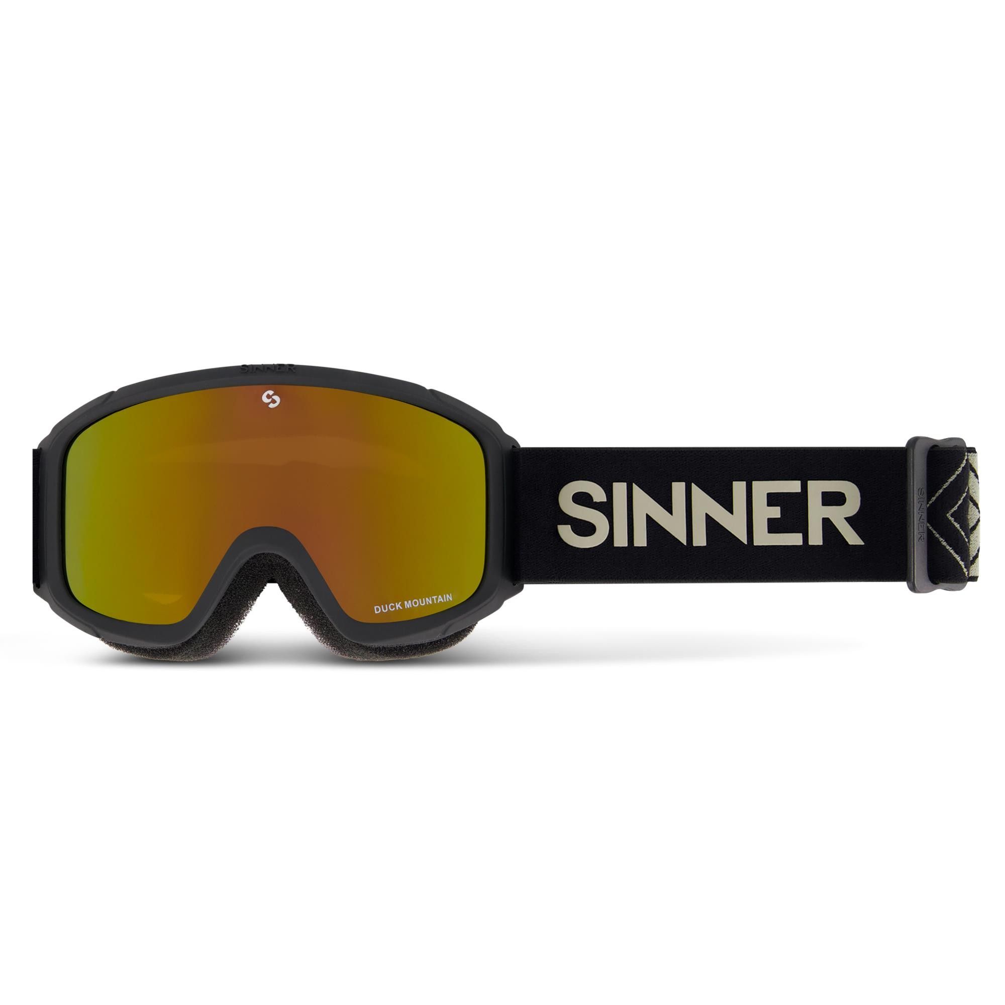 Sinner, Duck Mountain gafas de esquí niños Matte Black negro