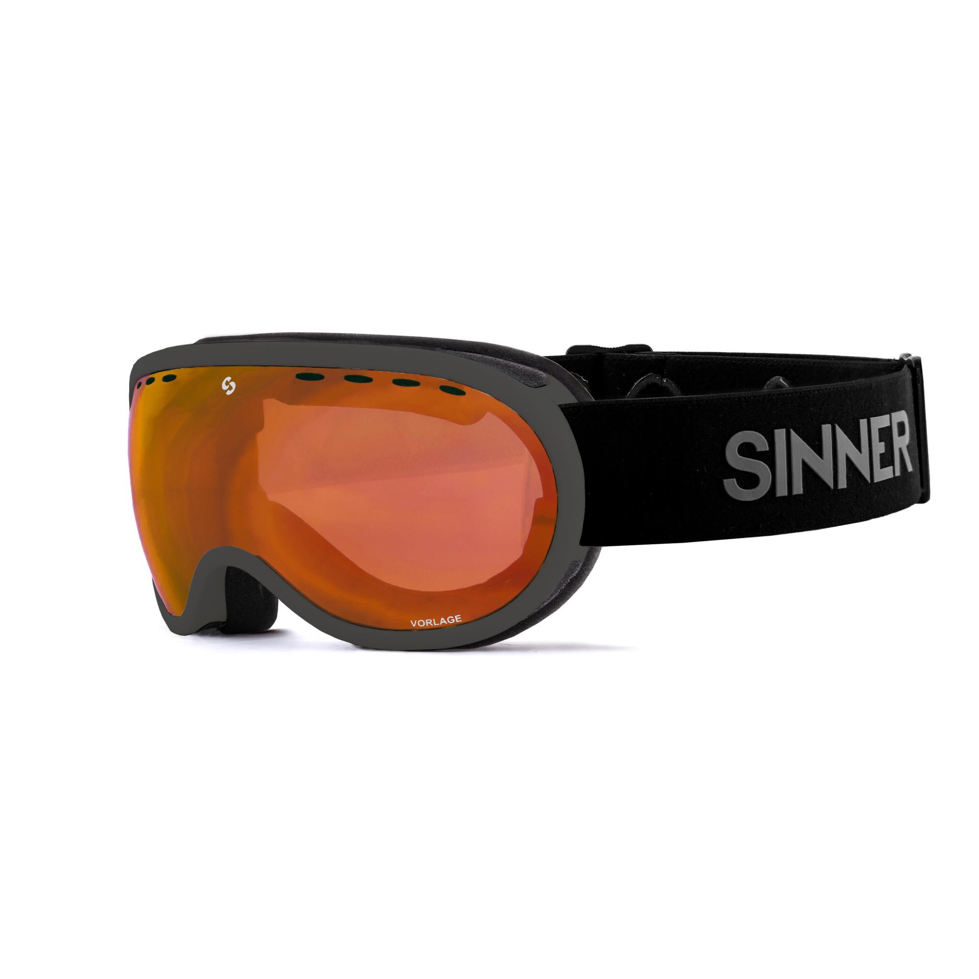 VORLAGE SKIBRIL - MAT COOL GROEN - ORANJE SINTEC® LENS kopen? | SINNER