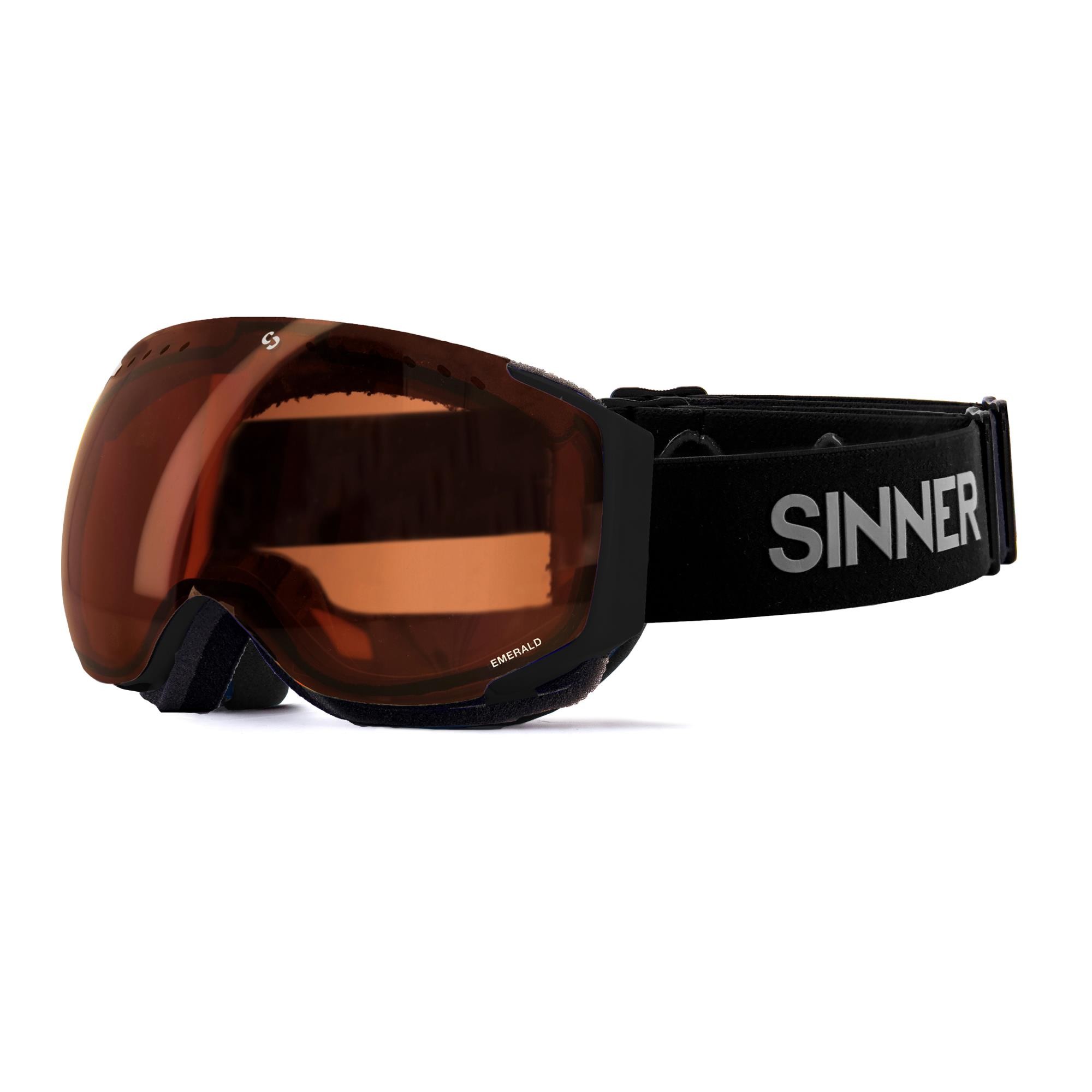 Sinner Emerald Skibril - Zwart | Categorie 2